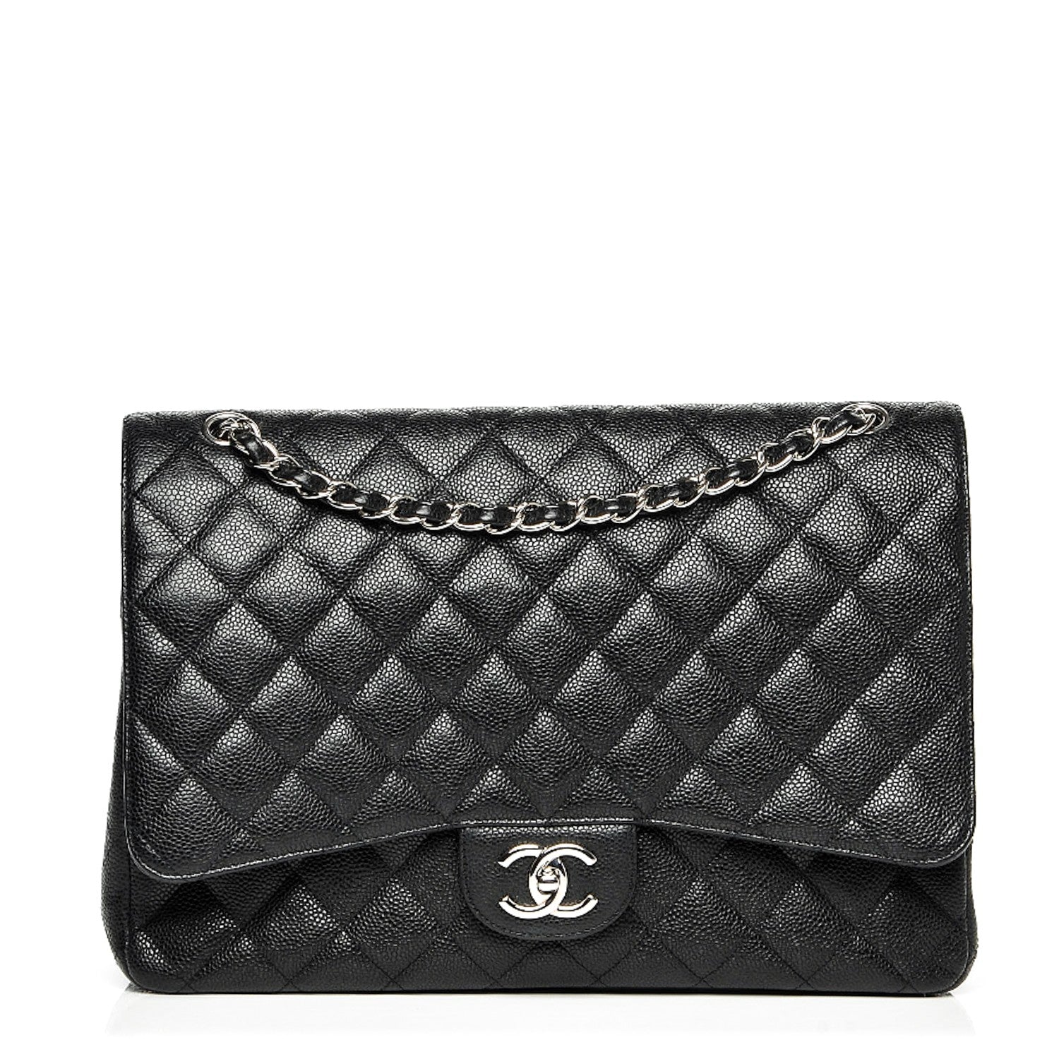 Chanel Caviar Quilted Maxi Double Flap Black 1 of 7