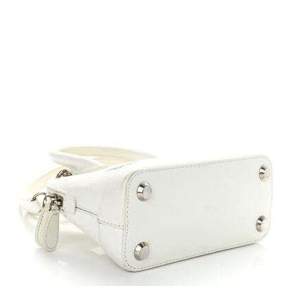 Balenciaga Grained Calfskin XXS Ville Top Handle Bag White Black 4 of 12