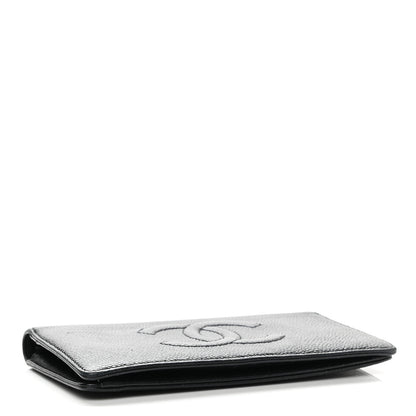 Chanel Caviar Timeless CC Yen Wallet Black 4 of 9