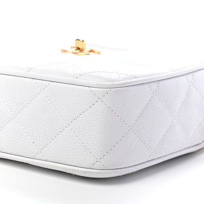 Chanel Caviar Quilted Camera Case White 8 of 13