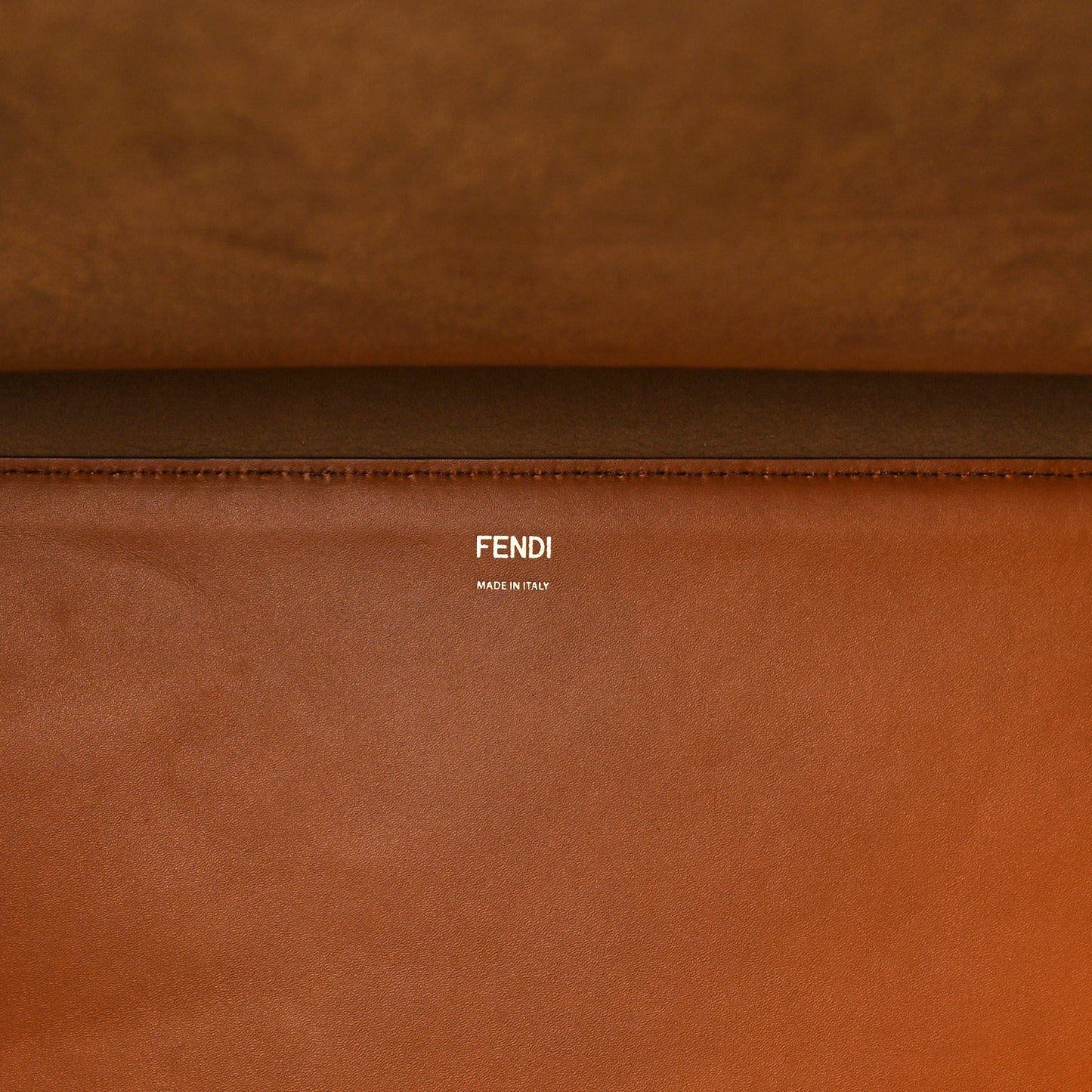Vitello King Plexiglass Large Fendi Sunshine Shopper Tote Cuoio