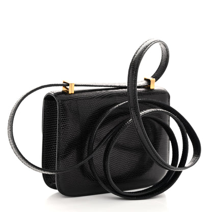 Hermes Lizard Niloticus Micro Constance 14 Black 3 of 11
