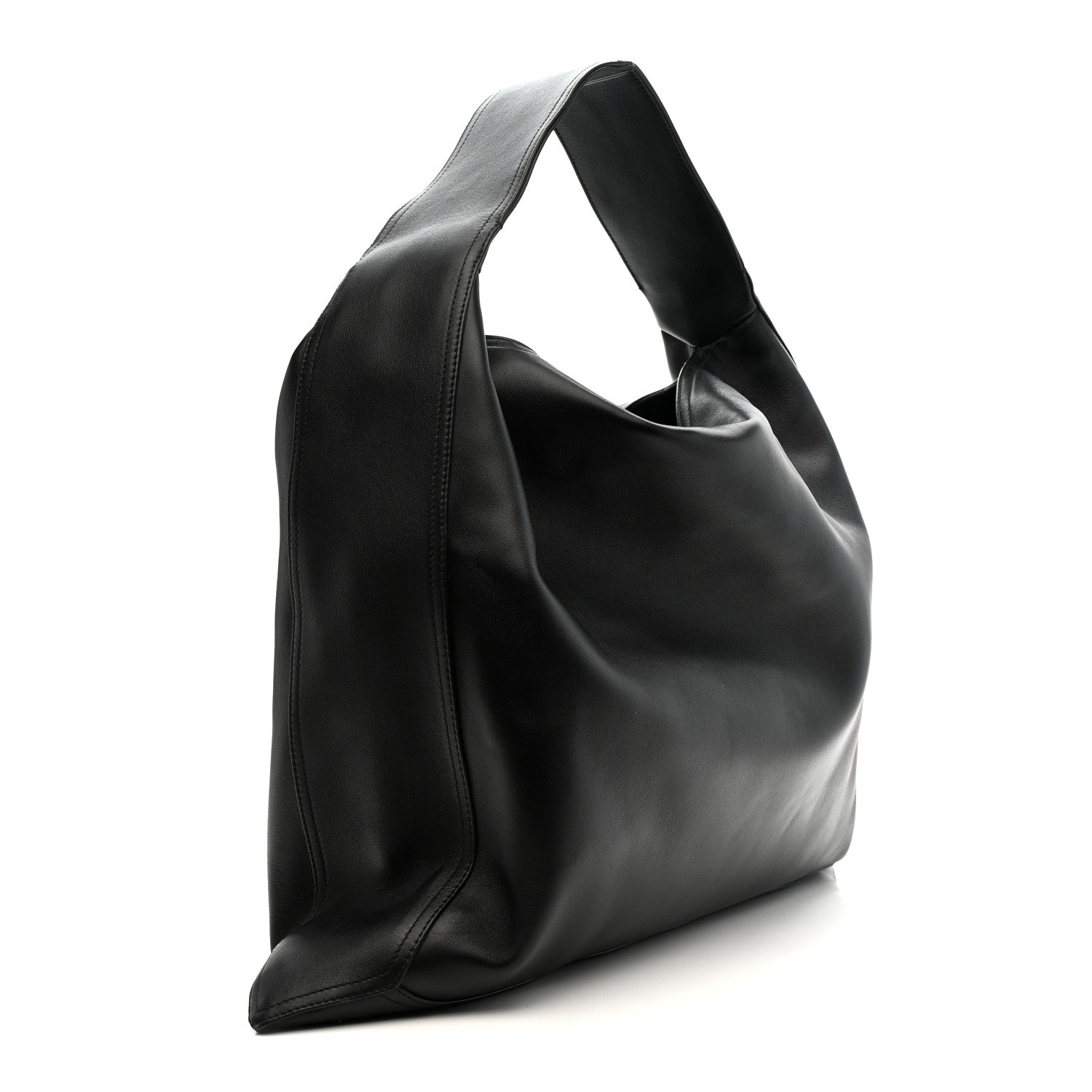 Bottega Veneta Silky Calfskin Large Hop Black 5 of 21