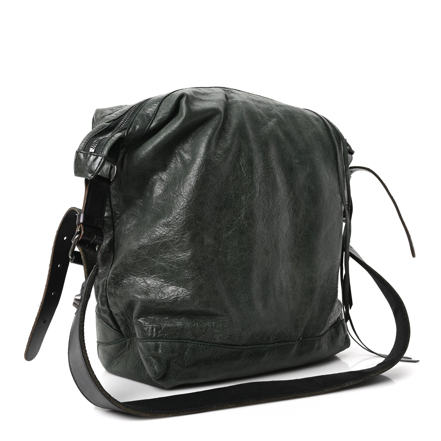 Balenciaga Agneau Classic Hardware Day Hobo Green 3 of 10