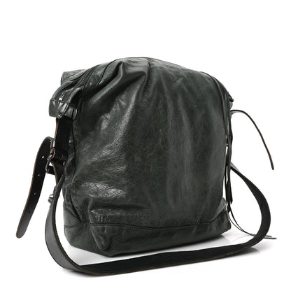 Balenciaga Agneau Classic Hardware Day Hobo Green 3 of 10