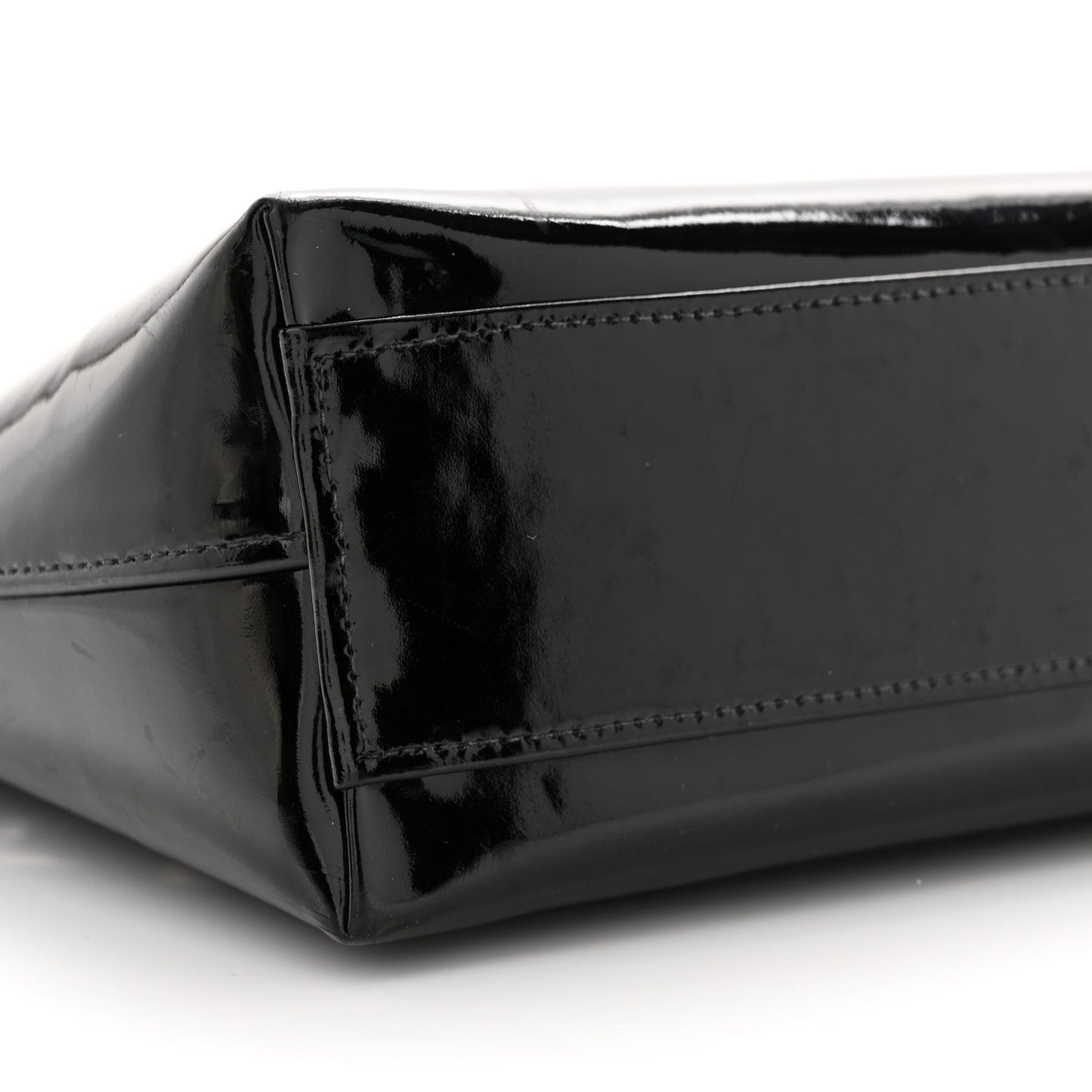 Patent Mademoiselle Tote Black