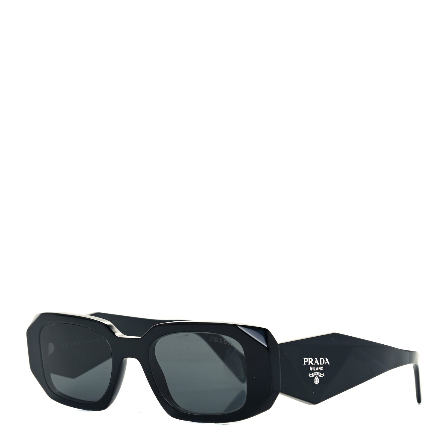 Prada Acetate Symbole Sunglasses SPR 17W Black 1 of 8