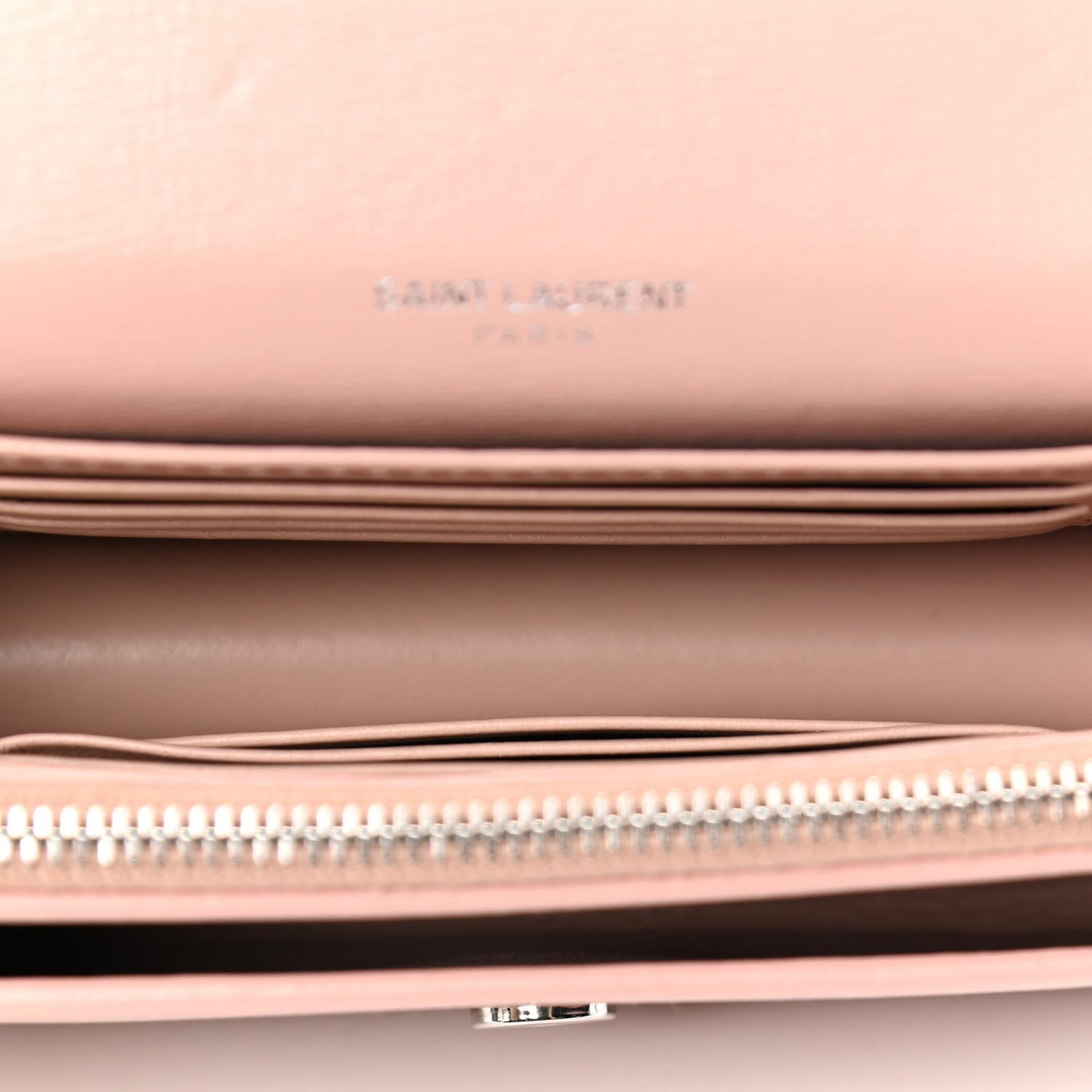 Calfskin Monogram Sunset Chain Wallet Light Pink