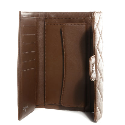 Chanel Caviar Quilted Large Flap Wallet Brown 5 of 9