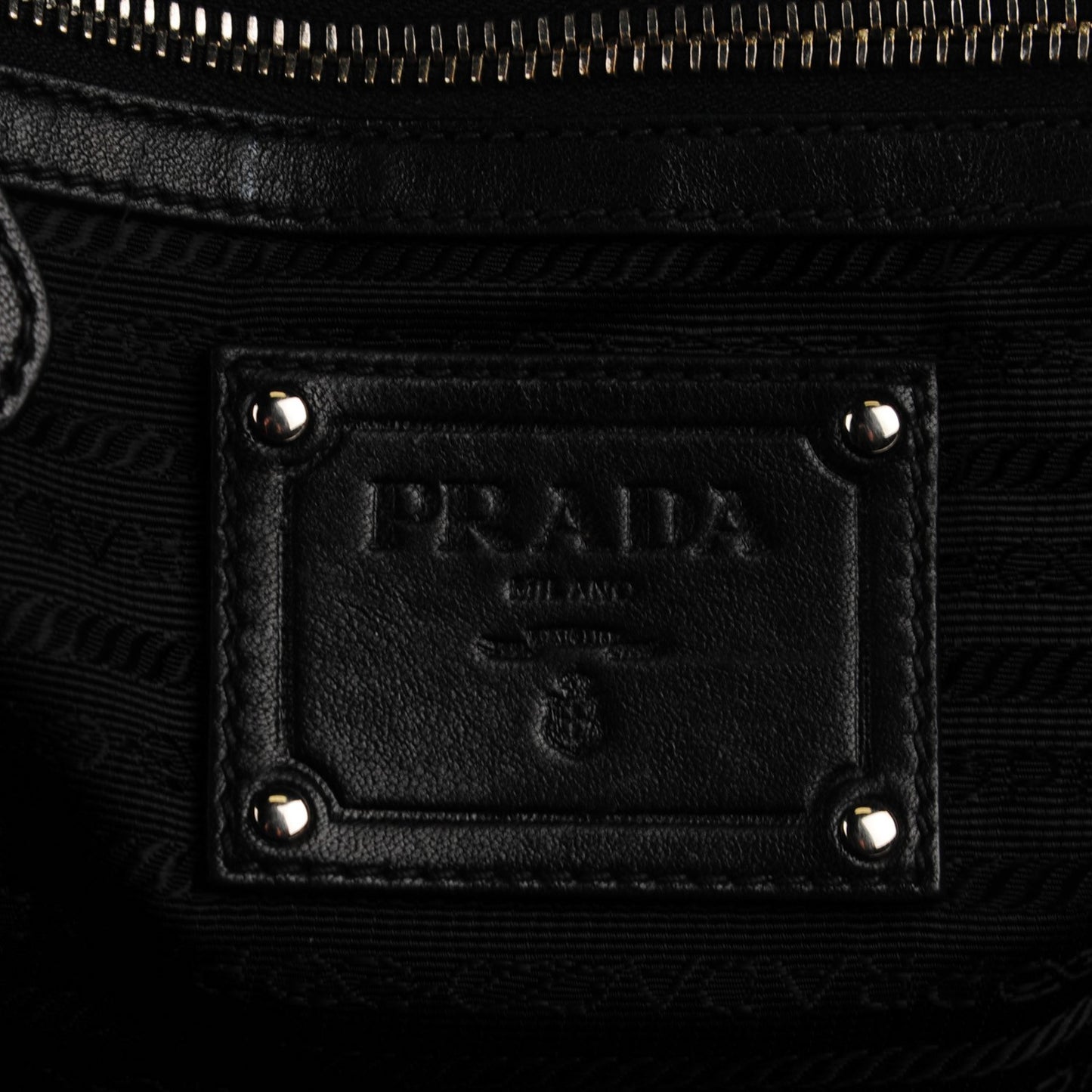 Nappa Ruffle Bag Black