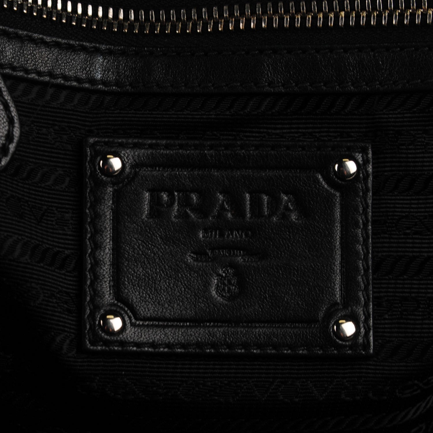 Prada Nappa Ruffle Bag Black 5 of 9