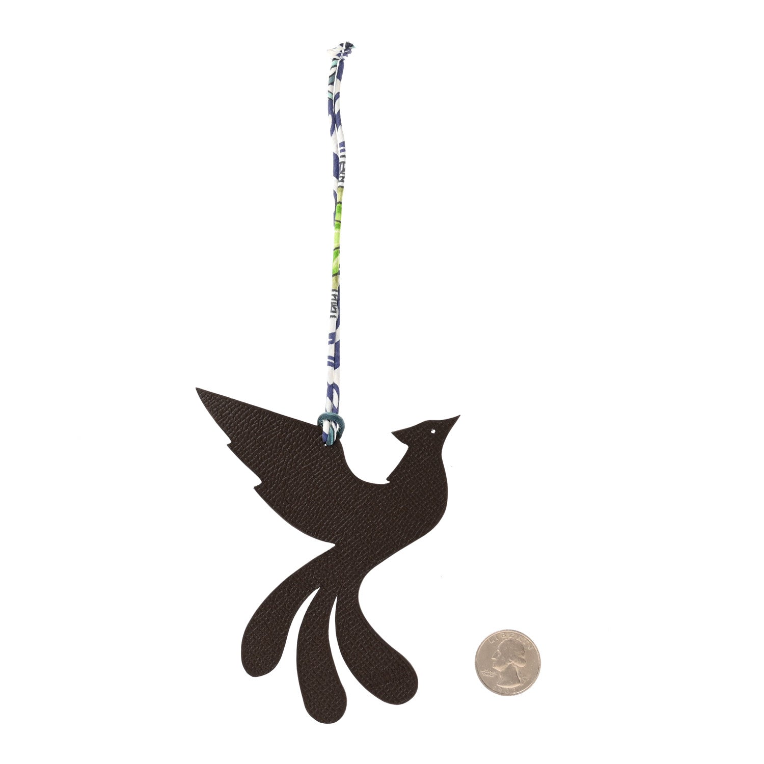 Hermes Togo Epsom Phoenix Petit H Bag Charm 2 of 4