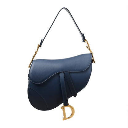 Christian Dior Calfskin Gradient Saddle Bag Indigo Blue 1 of 9