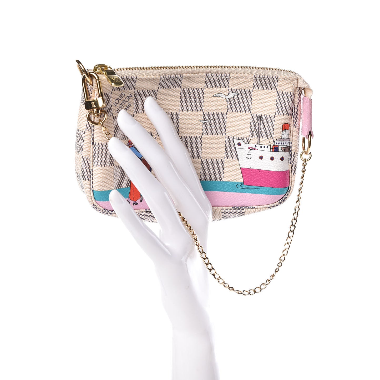 Damier Azur 2016 Christmas Animation Mini Pochette Accessories