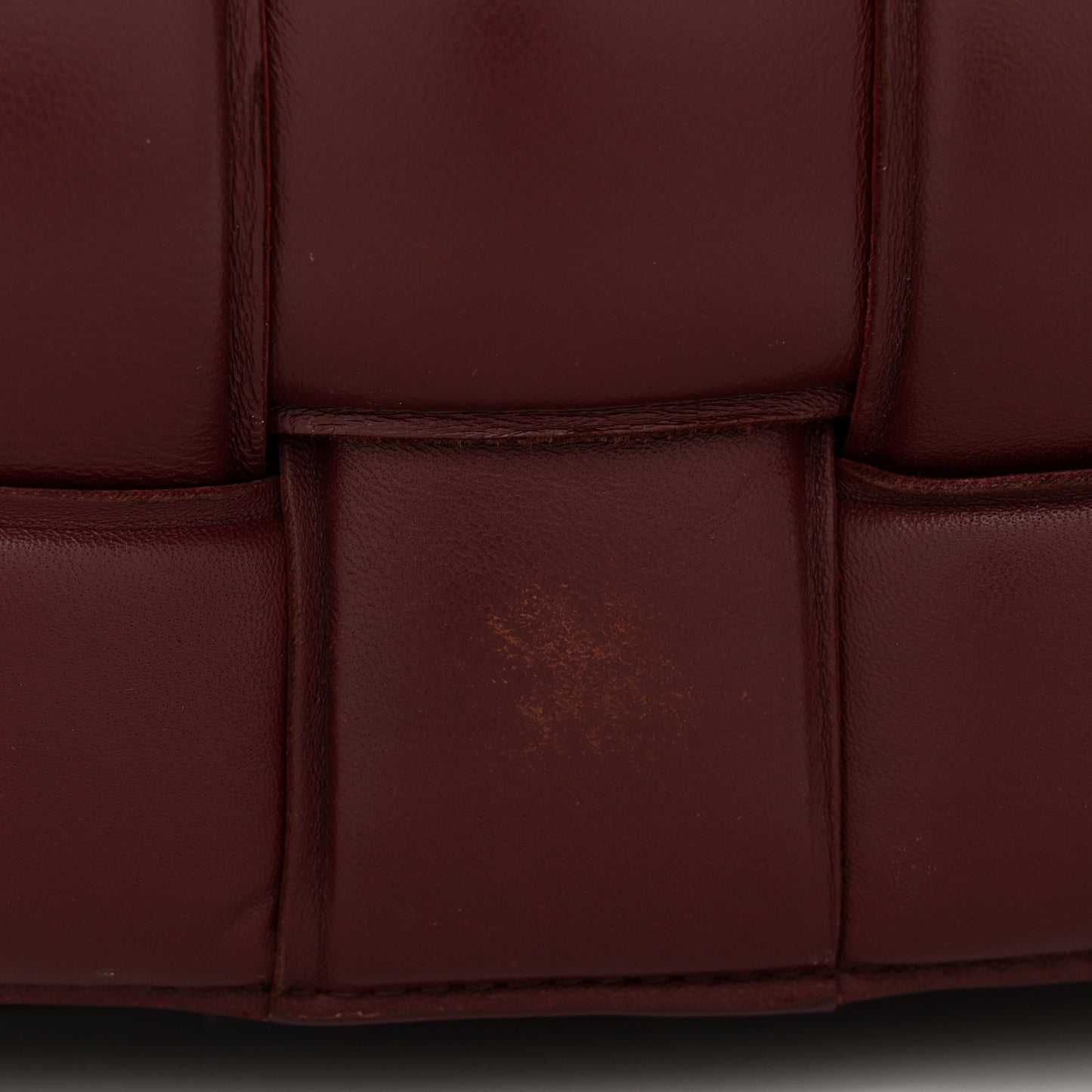 Nappa Maxi Intreccio Padded Cassette Crossbody Bag Barolo