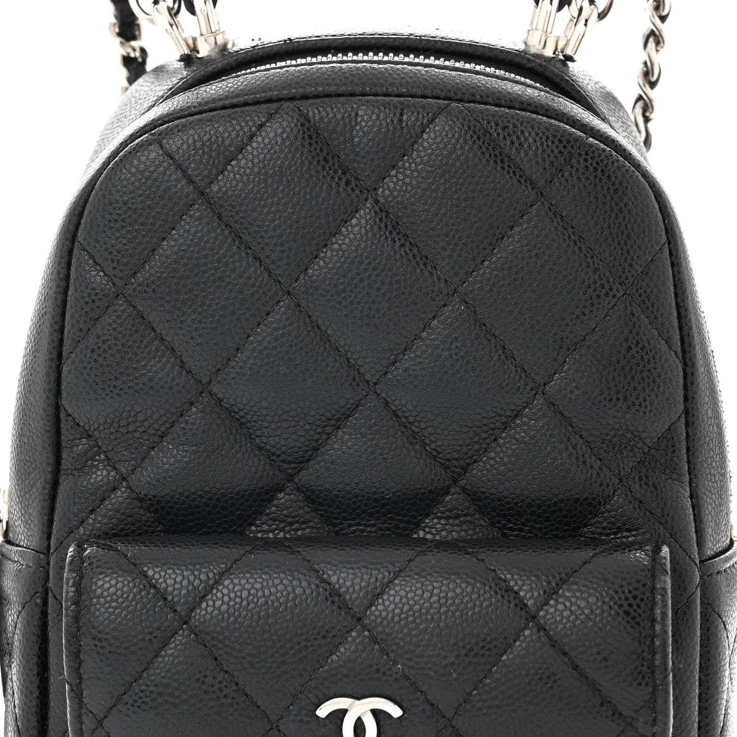 Caviar Quilted CC Mini Classic Backpack Black