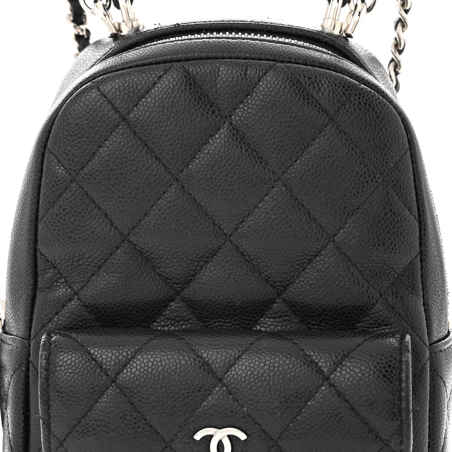 Chanel Caviar Quilted CC Mini Classic Backpack Black 8 of 11