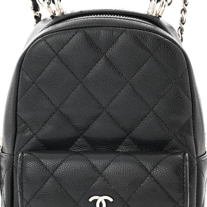 Chanel Caviar Quilted CC Mini Classic Backpack Black 8 of 11