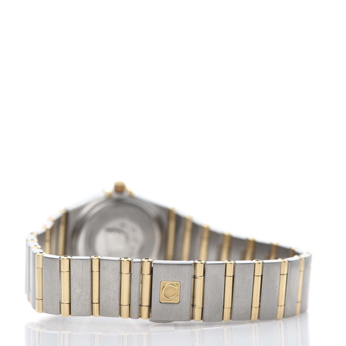 Stainless Steel 18K Yellow Gold 22mm Constellation Quartz Watch Champagne 1262.10