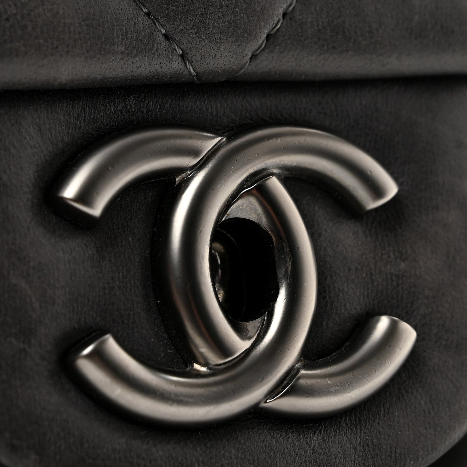 Chanel Lambskin Quilted Jumbo Single Flap Grey 13 of 13
