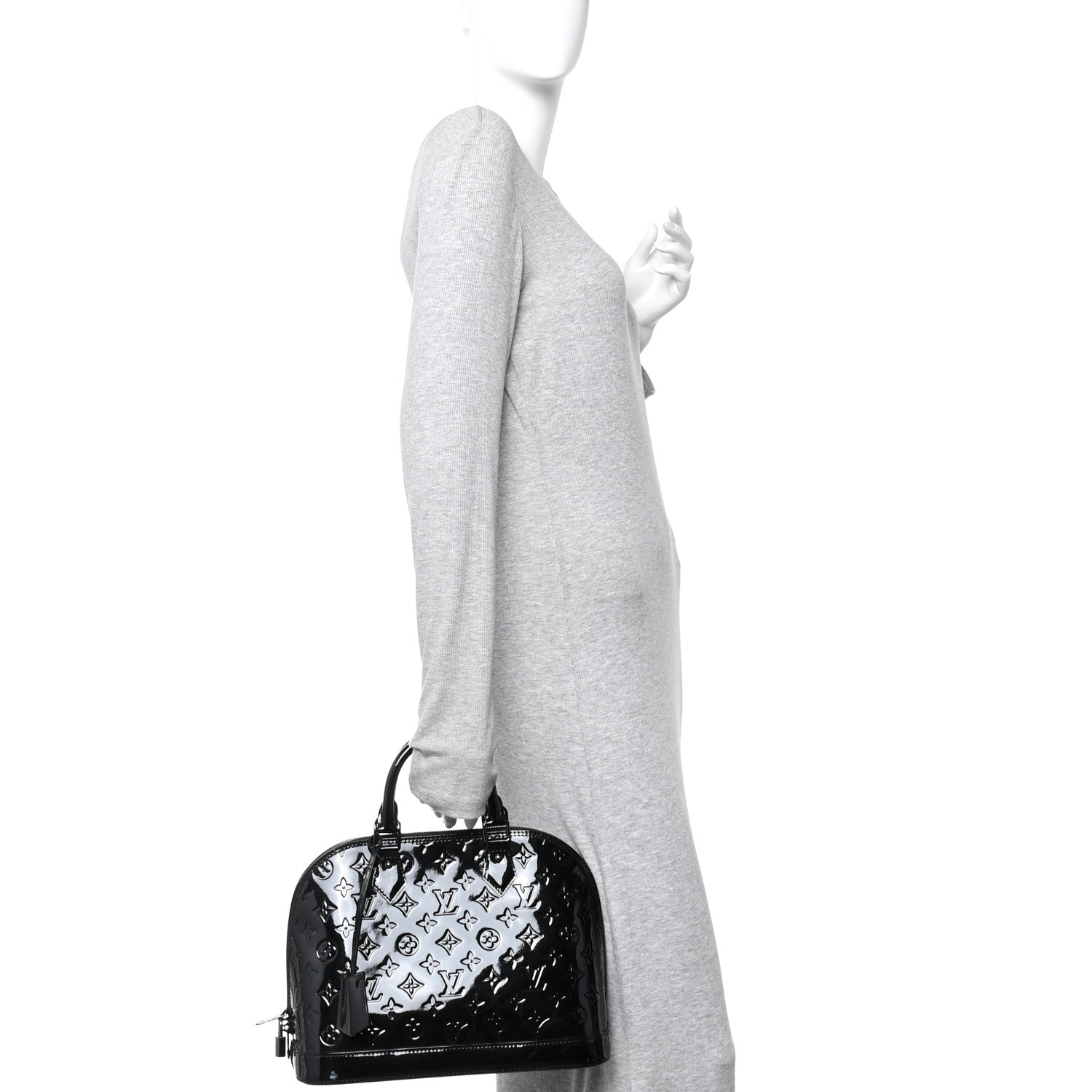 Louis Vuitton Vernis Alma PM Noir Magnetique 2 of 11