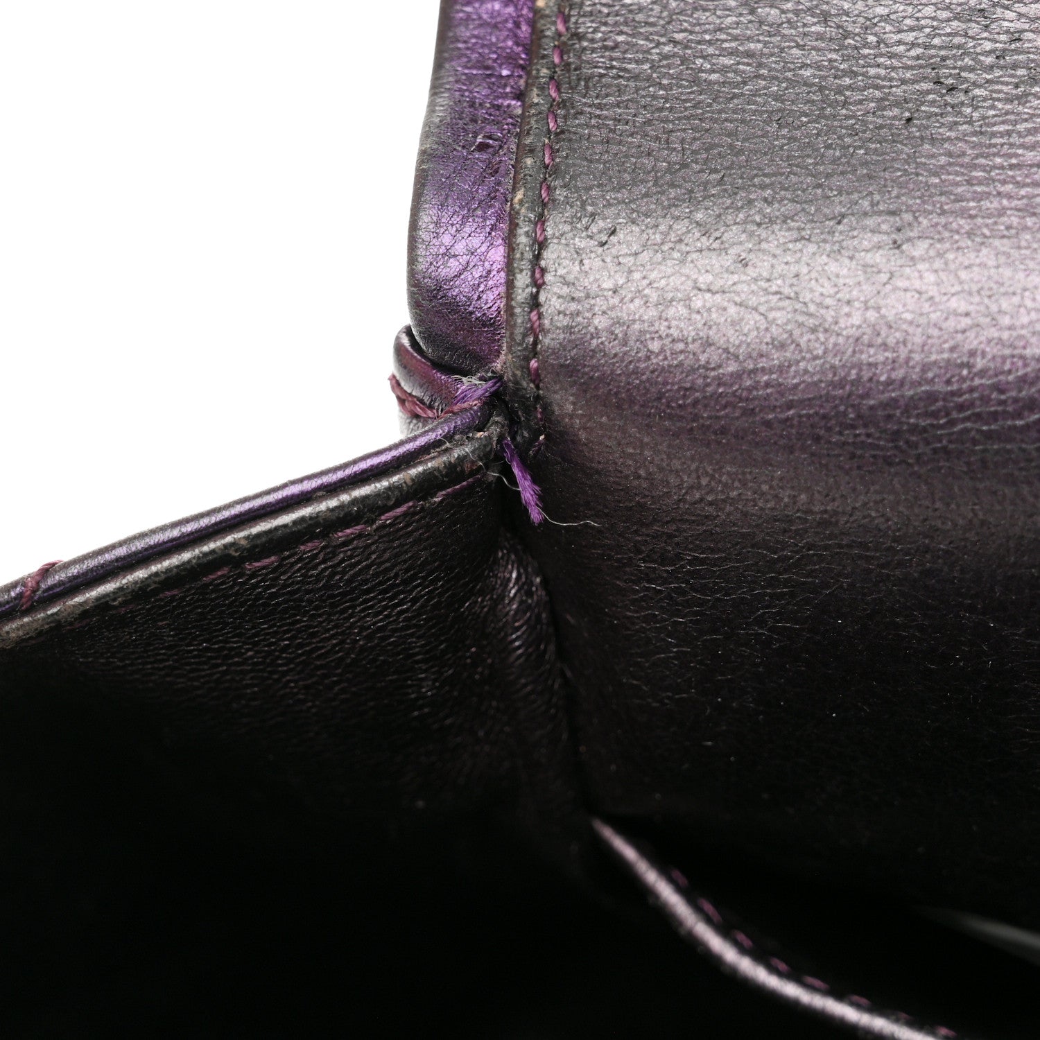 Chanel Metallic Aged Calfskin Quilted 2.55 Reissue 227 Flap Purple 21 of 23