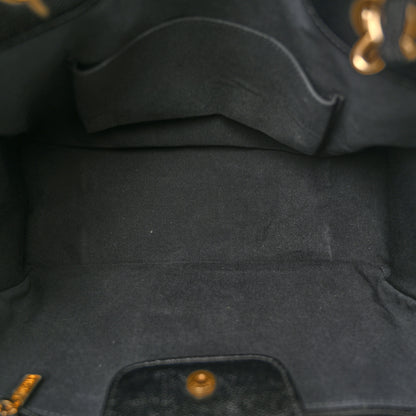 Chanel Caviar Quilted Small Trapezoid Chain Shopping Tote Black 5 of 12