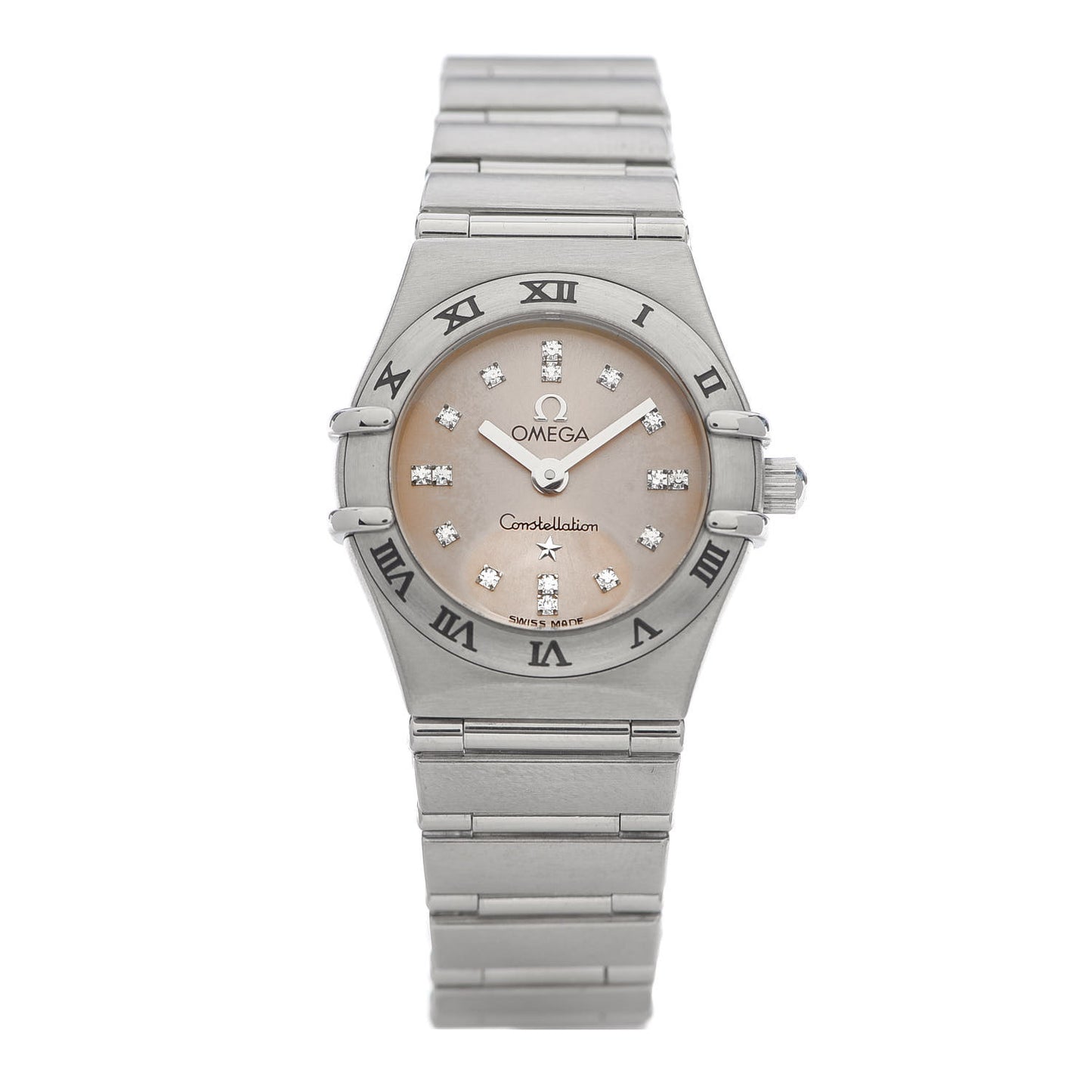 Stainless Steel Diamond 23mm Constellation Quartz Watch Pink 1564.66