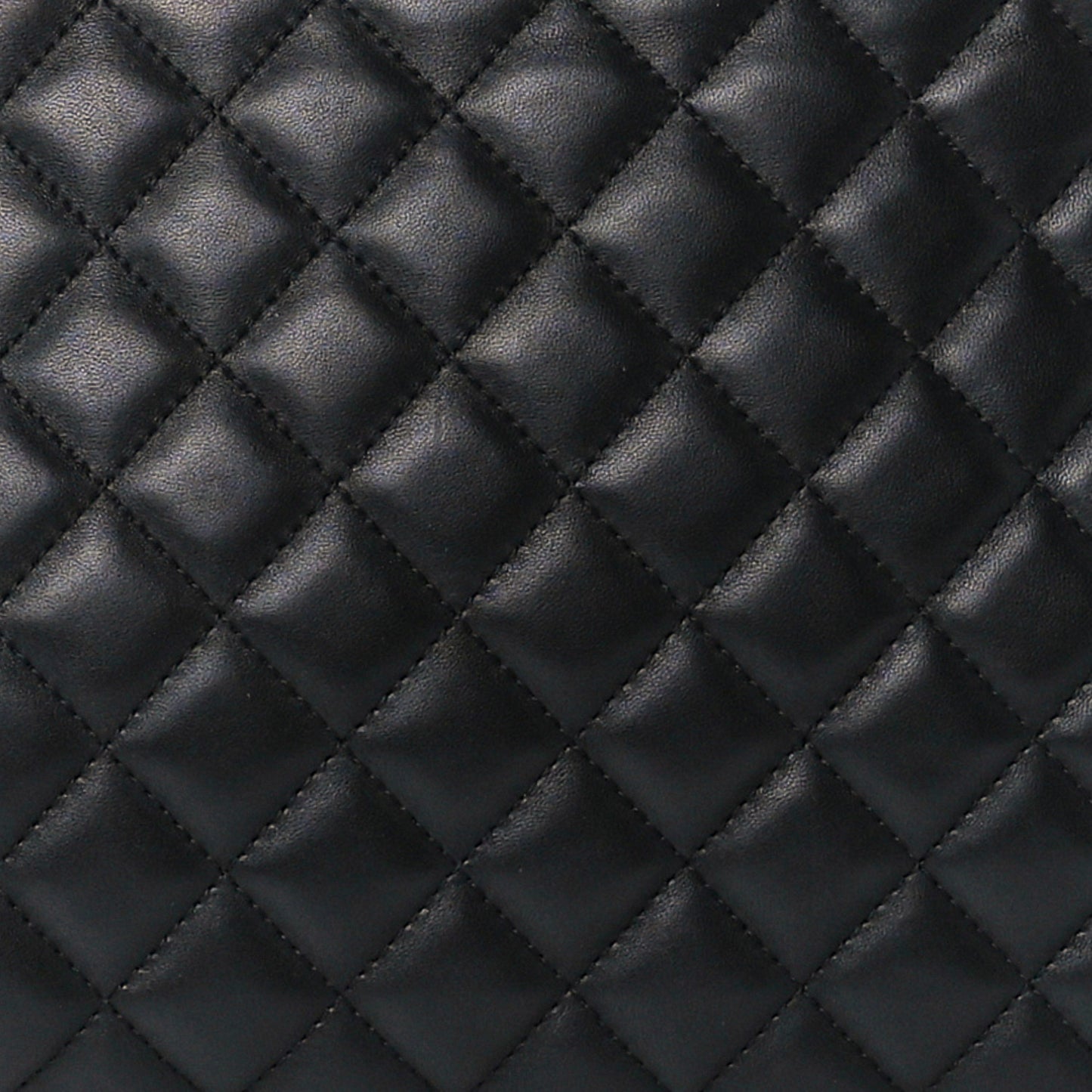 Lambskin Quilted Coco Vintage Tote Black