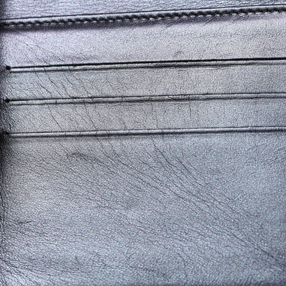 Chanel Iridescent Caviar Chevron Quilted Compact Flap Wallet Black 9 of 10