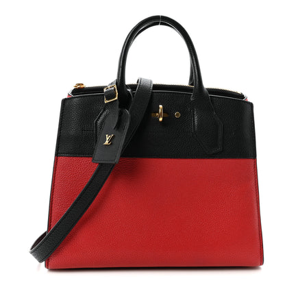 Louis Vuitton Taurillon City Steamer PM Black Rouge 1 of 9