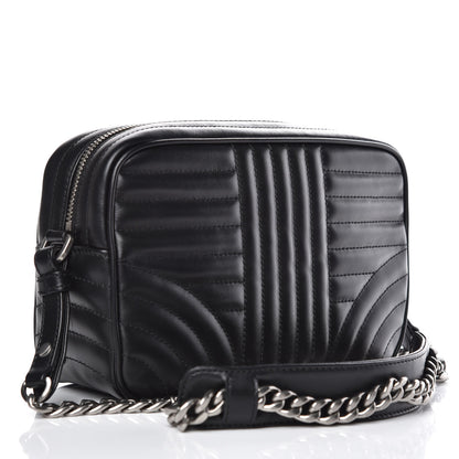 Prada Soft Calfskin Diagramme Crossbody Bag Black 3 of 8