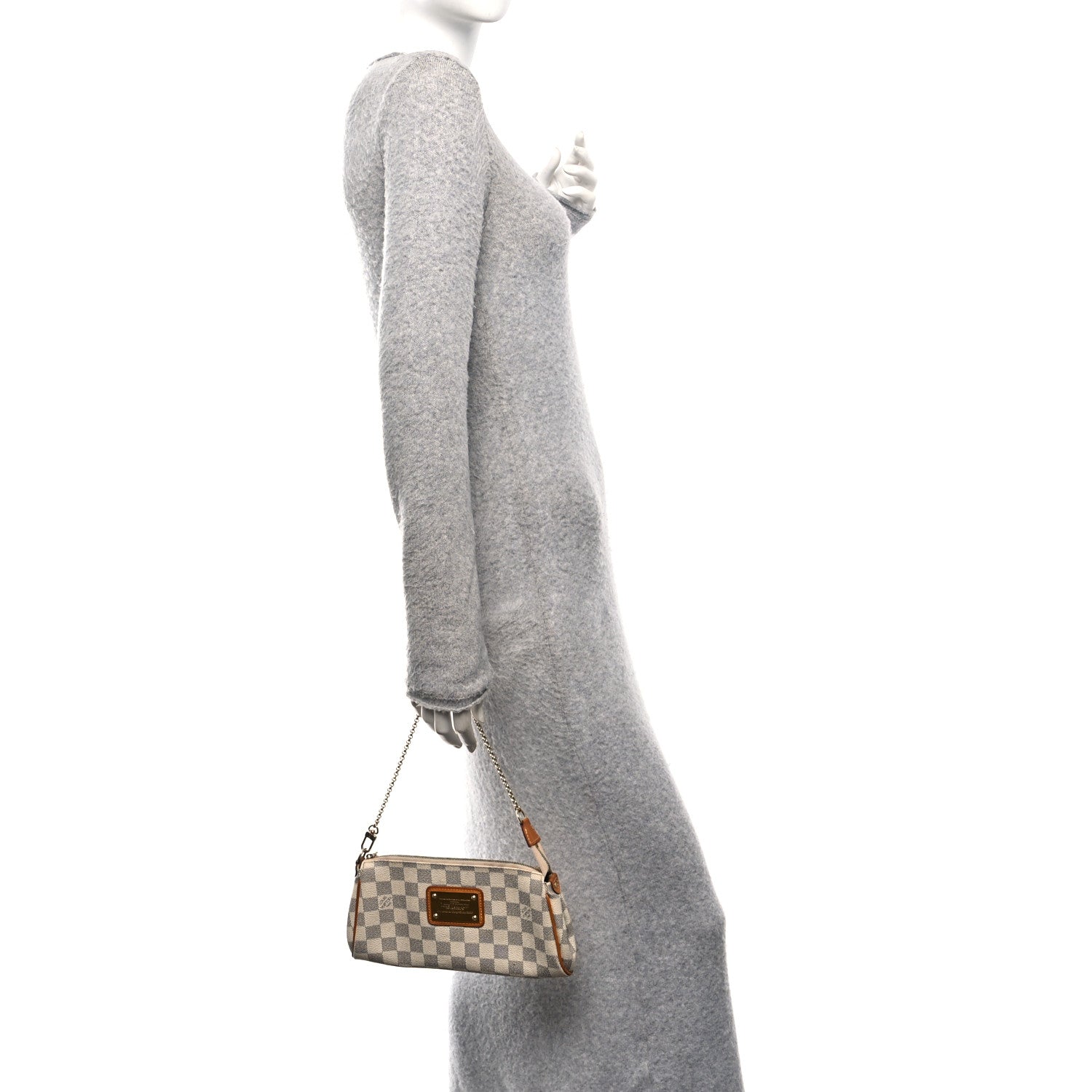 Louis Vuitton Damier Azur Eva Clutch 2 of 11