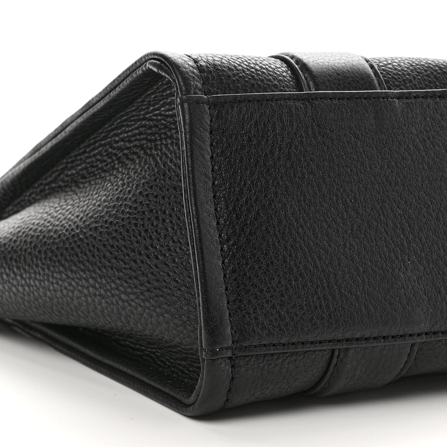 Grained Calfskin Small The Tote Bag Black
