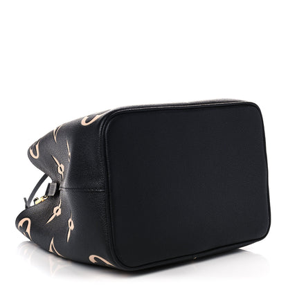 Louis Vuitton Empreinte Monogram Giant Neonoe MM Black Beige 4 of 11