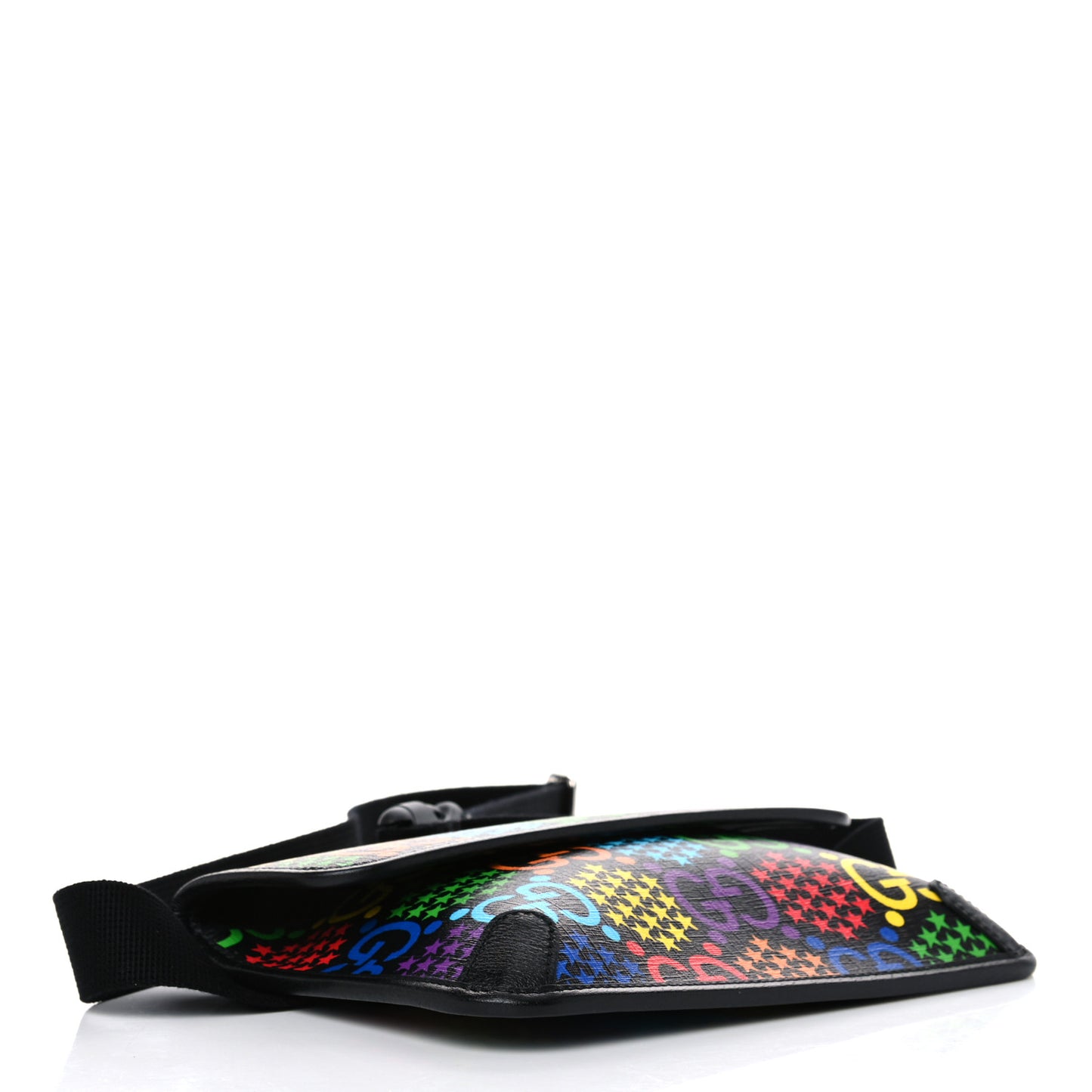 GG Supreme Monogram Psychedelic Slim Belt Bag Black