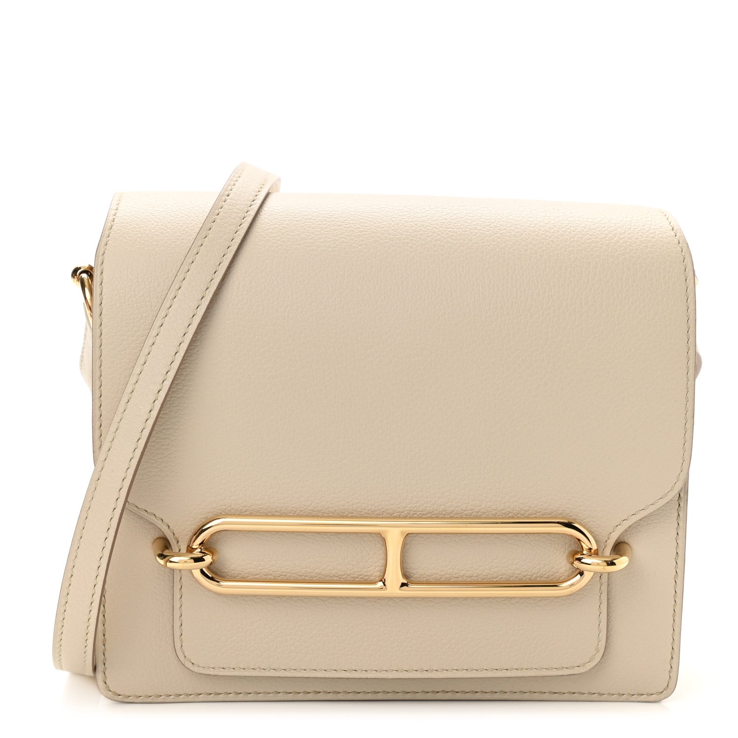 Hermes Evercolor Mini Sac Roulis Craie 1 of 9