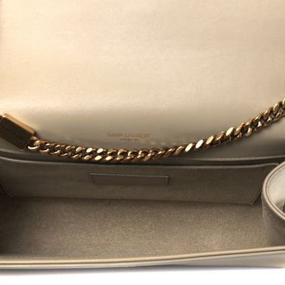 Saint Laurent Smooth Calfskin Medium Classic Monogram Kate Tassel Satchel Nude Powder 4 of 8