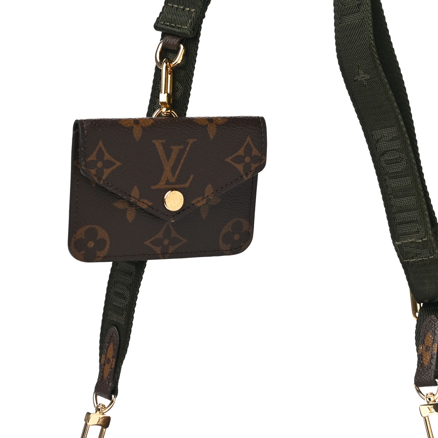 Monogram Felicie Strap & Go Kaki