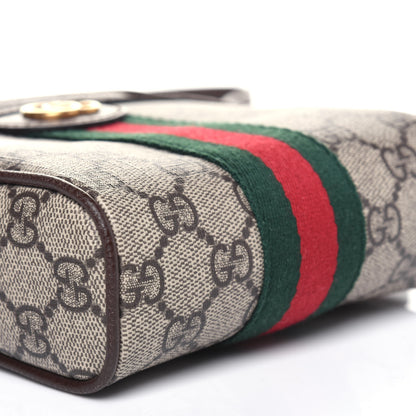 Gucci GG Supreme Monogram Web Mini Ophidia Messenger Brown 9 of 11