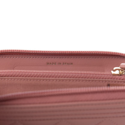 Chanel Caviar Quilted Boy Small Zip Around Wallet Pink 7 of 10