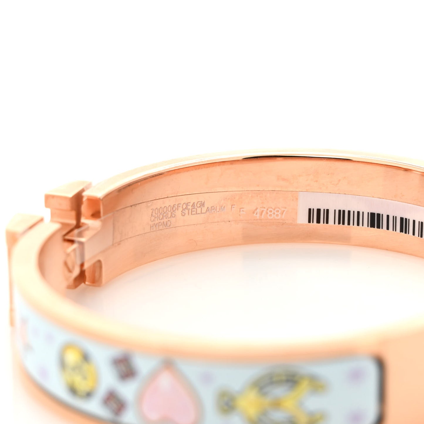 Enamel Printed Chorus Stellarum Narrow Clic Clac H Bracelet GM Hypno