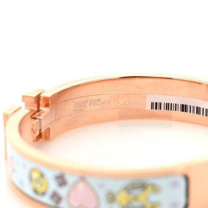 Hermes Enamel Printed Chorus Stellarum Narrow Clic Clac H Bracelet GM Hypno 5 of 5