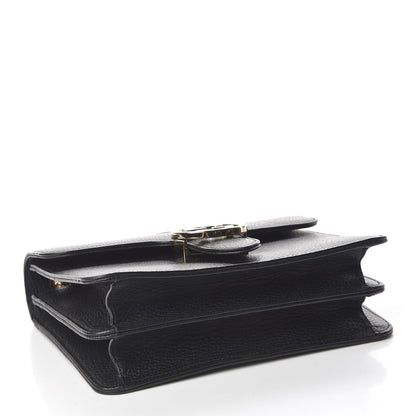 Gucci Dollar Calfskin Small Interlocking G Shoulder Bag Black 4 of 12
