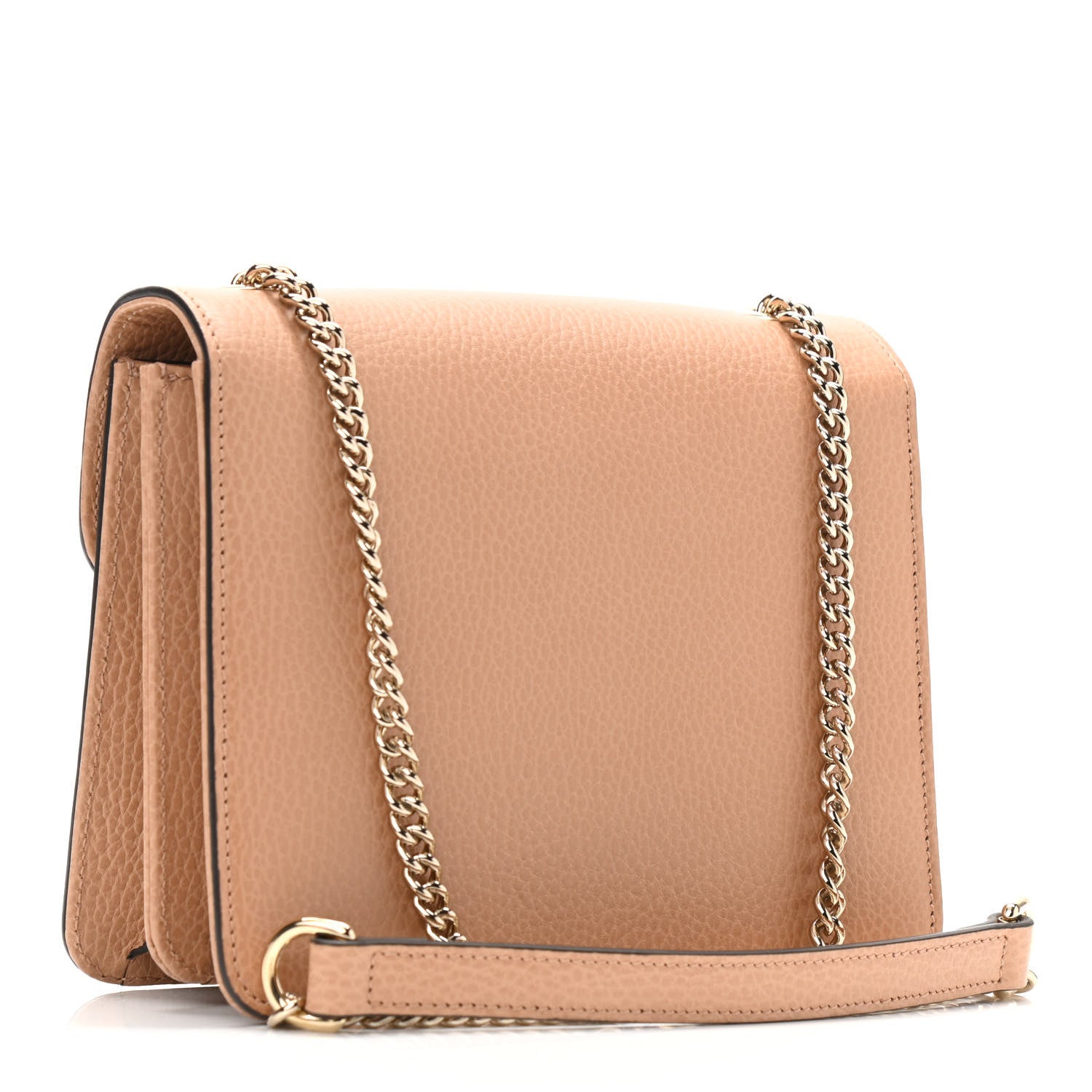 Gucci Dollar Calfskin Interlocking G Shoulder Bag Camelia 3 of 11