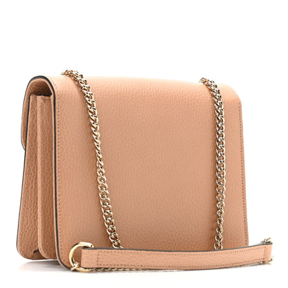 Gucci Dollar Calfskin Interlocking G Shoulder Bag Camelia 3 of 11