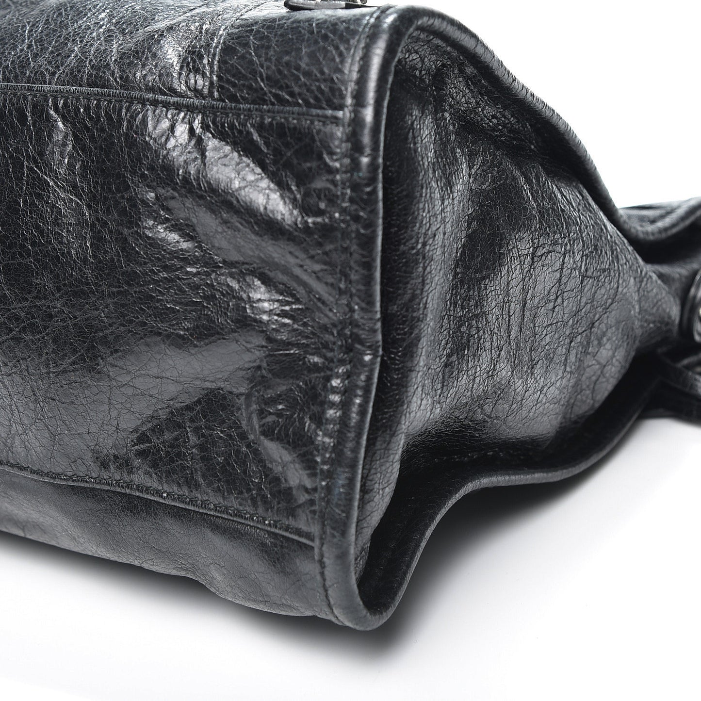 Agneau Classic Silver Hardware City Black