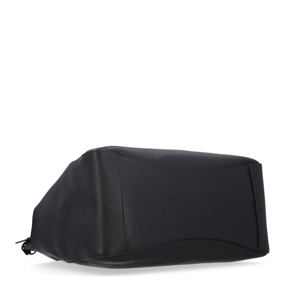 Soft Grain Calfskin Large Tote Bag Black