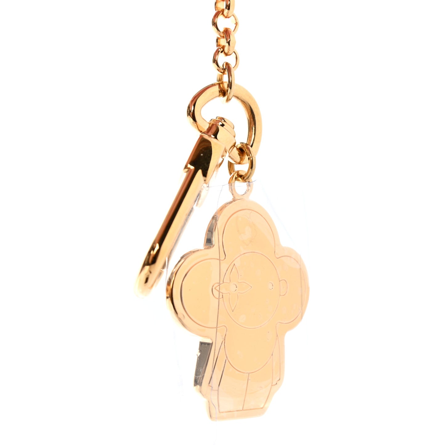 Metal Monogram Gaston & Vivienne Best Friend Bag Charm Key Holder Gold