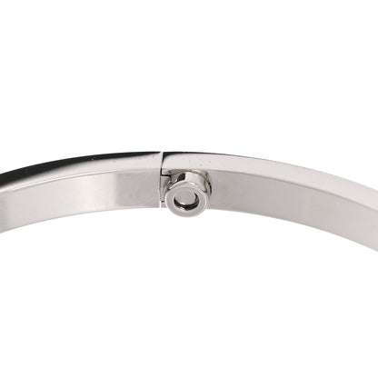 Cartier 18K White Gold Small LOVE Bracelet 18 6 of 9